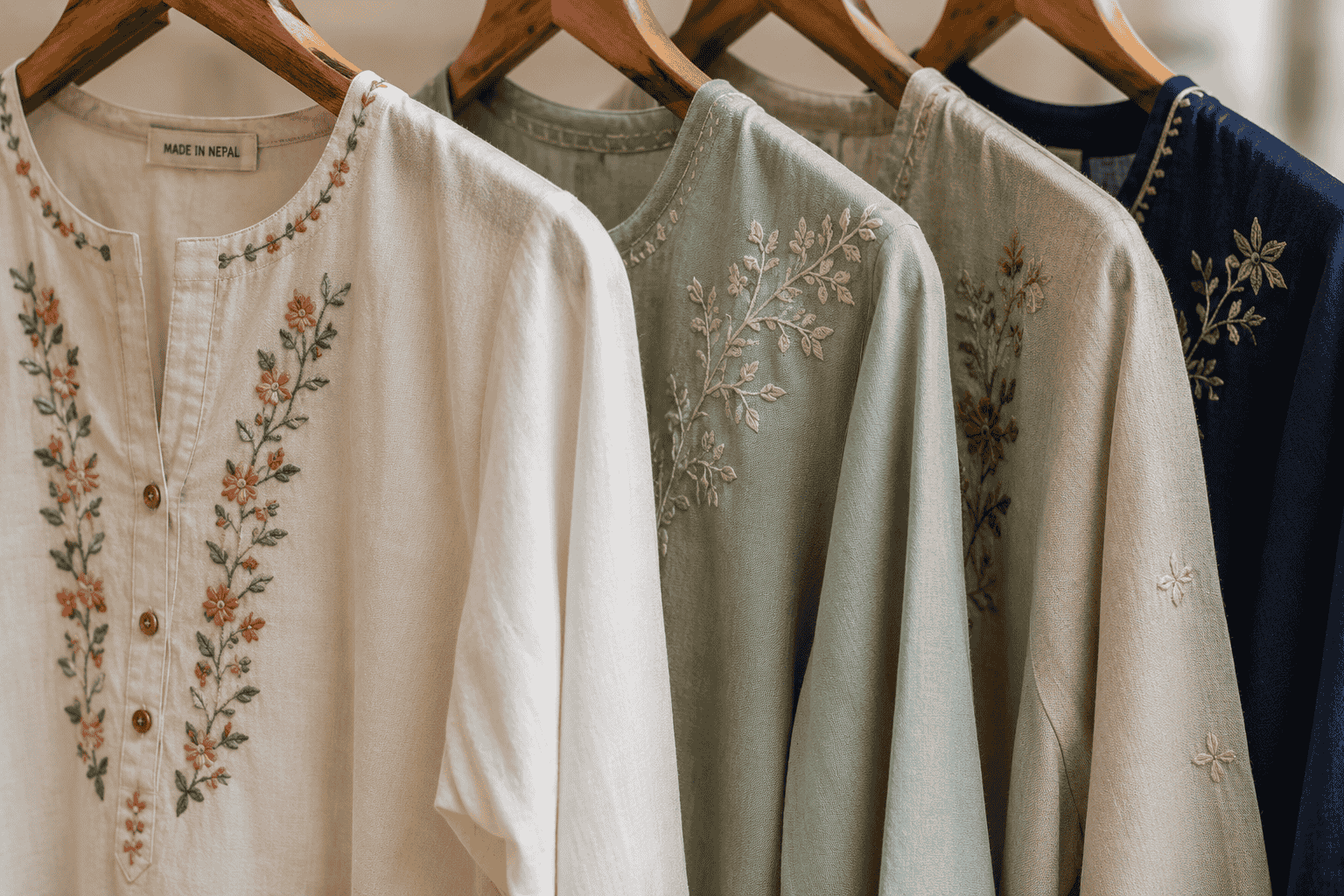 Hand Embroid Cotton Wears/Apparel